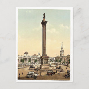 Postal Trafalgar Square y National Gallery, Londres, Ing