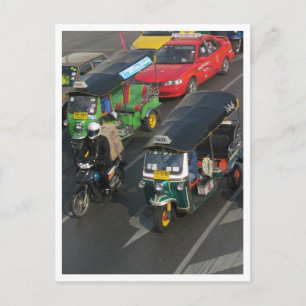 Postal Tráfico de Bangkok... Carreras Tuk Tuk