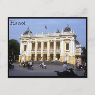 Postal tráfico de la ópera de hanoi