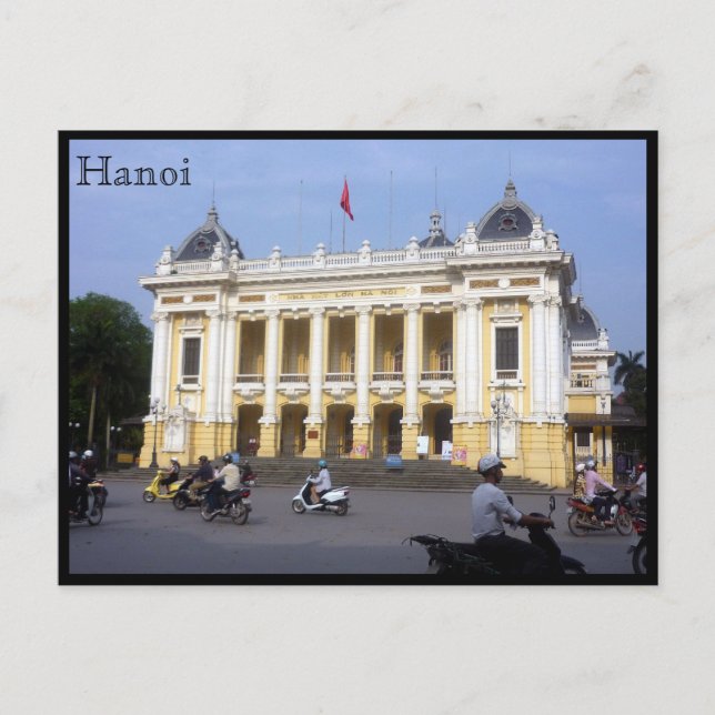 Postal tráfico de la ópera de hanoi (Anverso)