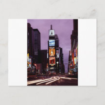 tráfico de la plaza Times de Nueva York por la noc