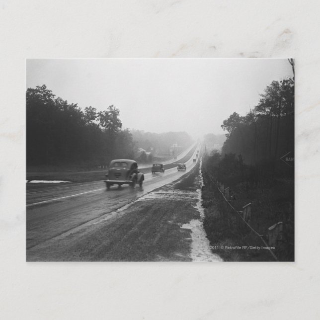 Postal Tráfico por carretera (Anverso)