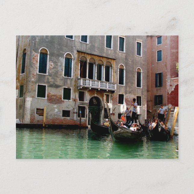 Postal Tráfico veneciano (Anverso)