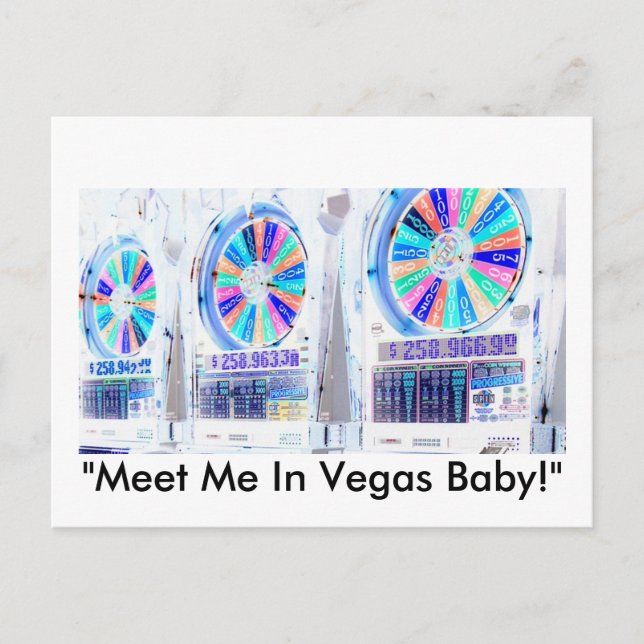 Postal Tragamonedas de Las Vegas (Anverso)