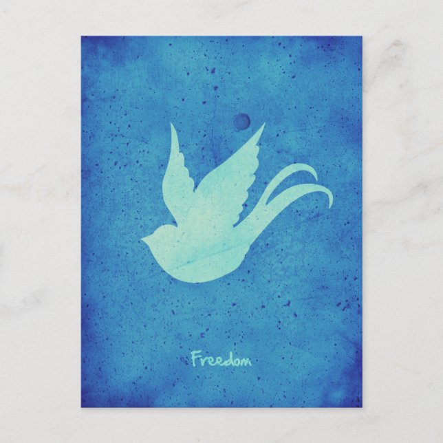 Postal Tragar con libertad (Anverso)
