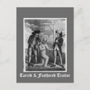 Postal Traidor Tarred & Feathered