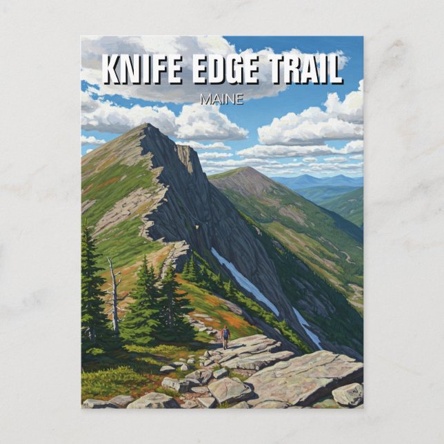 Postal Trail Knife Edge Katahdin Maine (Anverso)