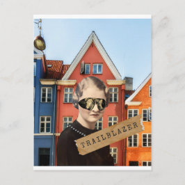 Postal Trailblazer Kitsch Alteración del arte