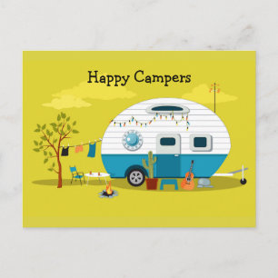 Postal Trailer feliz de campers