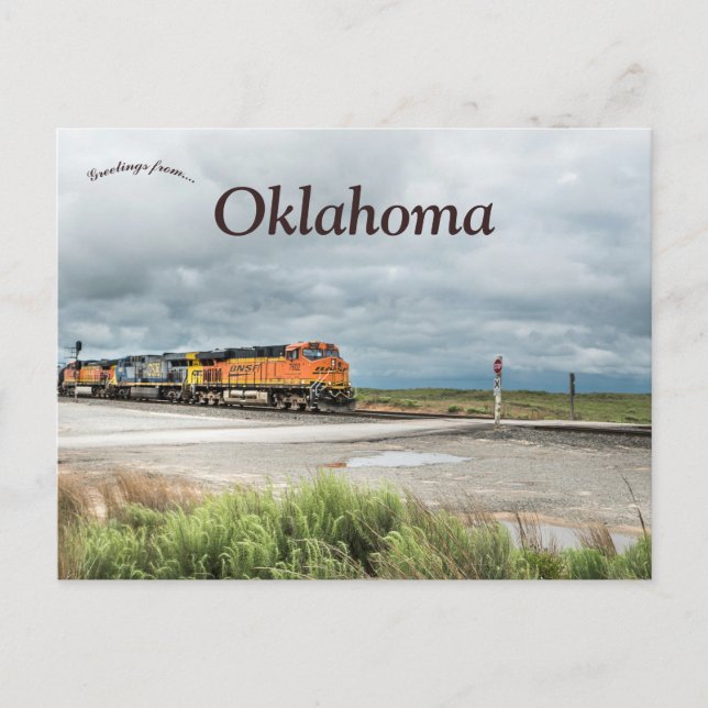 Postal Train in Oklahoma on a Cloudy Day (Anverso)