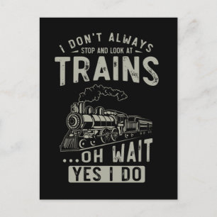 Postal Train Lover Funny Trainspotter Railroad Locomotora