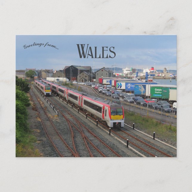 Postal Trains in Holyhead Wales (Anverso)