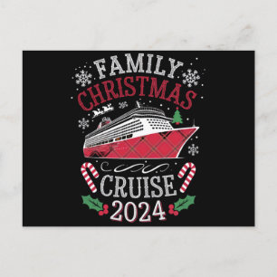 Postal Traje a juego para crucero de Navidad familiar 202