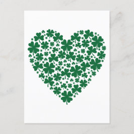 Postal Traje de chocolate Shamrock Hearts St. Patrick's D