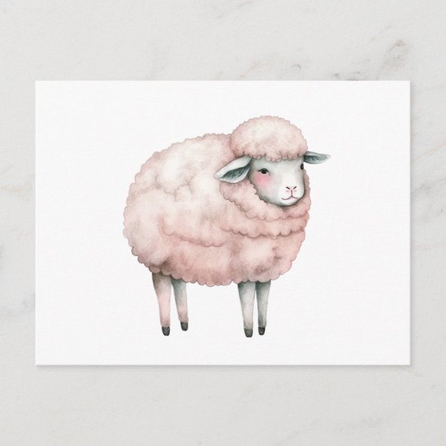 Postal Traje de cordero para bebés (Anverso)