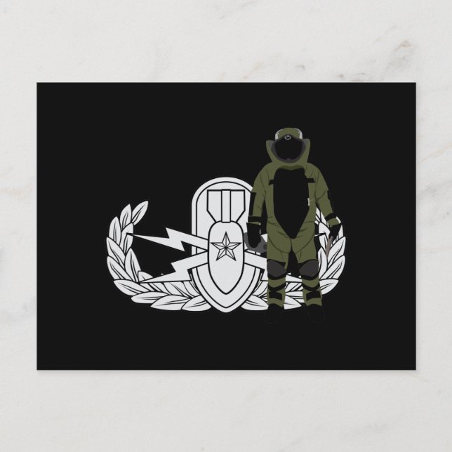 Postal Traje de la bomba EOD Senior (Anverso)