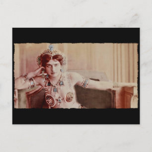 Postal Traje del Harem de Mata Hari