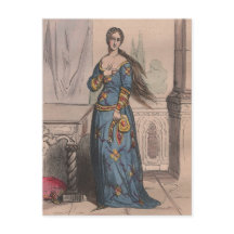 Traje francés medieval bajo Carlos VI 