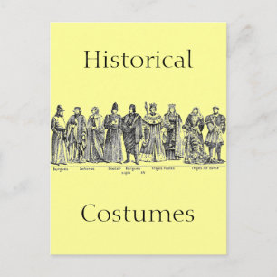 Postal Trajes históricos
