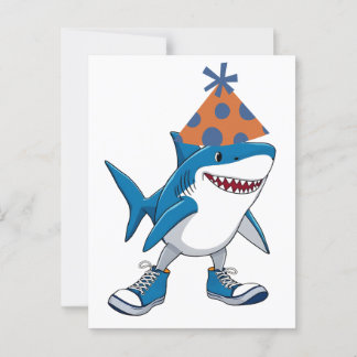 Postal Tralalero Tralala Cumpleaños Tiburón Dibujos Anima
