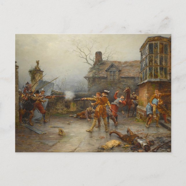 Postal Tramo de pólvora - Última parada en la casa Holbec (Anverso)