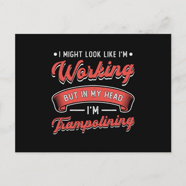 Postal Trampoline Podría Parecer Un Trampolín De Gimnasta (Anverso)