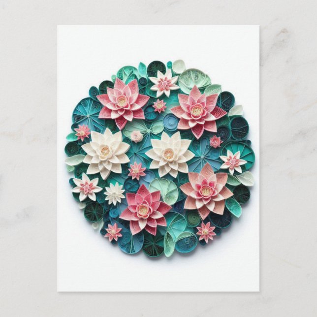 Postal Tranquila de Lotus Pond (Anverso)