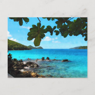 Postal Tranquila playa de St Thomas