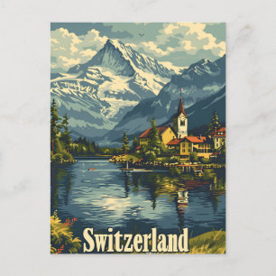 Postal Tranquilidad en Suiza: Pueblo Lakeside