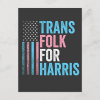 Trans Folk Para Harris Election Transgender LGBT