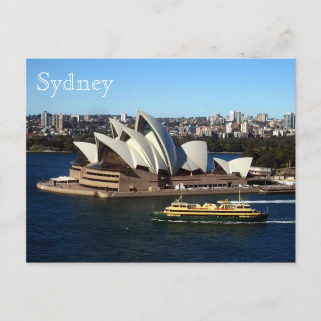 Postal transbordador de la ópera de sydney (Anverso)