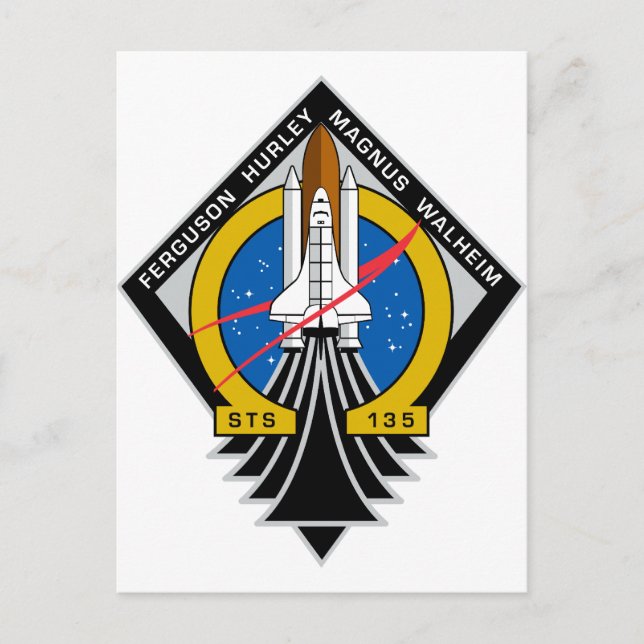 Postal Transbordador espacial Atlantis (Anverso)