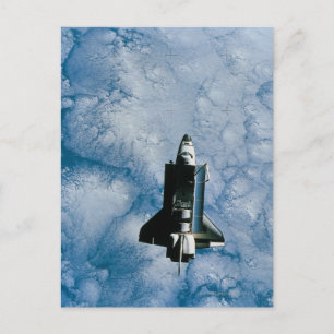Postal Transbordador espacial en órbita