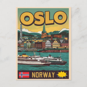 Postal transbordadores de Oslo Noruega recuerdos y regalo