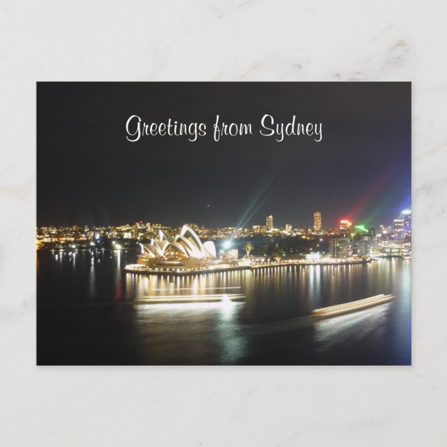 Postal transbordadores nocturnos de sídney (Anverso)