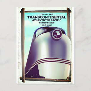 Postal Transcontinental Railroad USA.