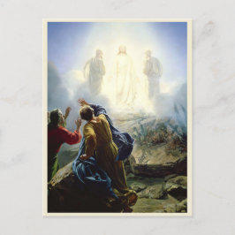 Postal Transfiguración de Jesús, religioso