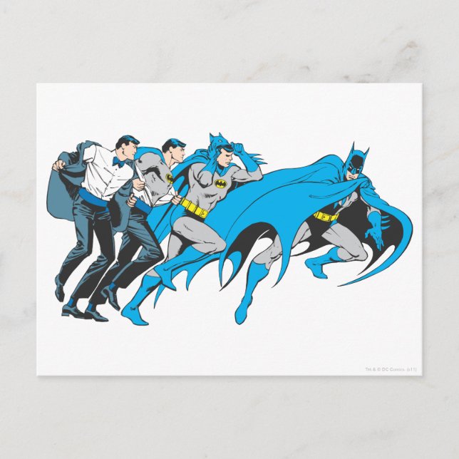 Postal Transformación de Batman/Bruce (Anverso)