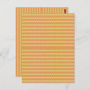 Postal Transforme su espacio Naranja asombroso y amarillo