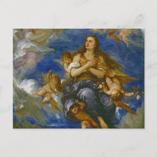 Postal Transiito de le Magdalena - Jose Claudio Antolinez (Anverso)