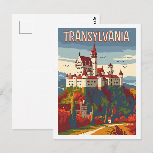Postal Transilvania Rumania Vintage Famoso lugar de viaje (Anverso / Reverso)