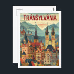 Postal Transilvania Rumania Vintage Famoso lugar de viaje<br><div class="desc">Transilvania Rumania Vintage Famoso lugar de viaje</div>