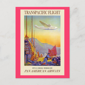 Postal transpacífico vintage