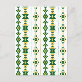 Postal Transparencia verde y dorada