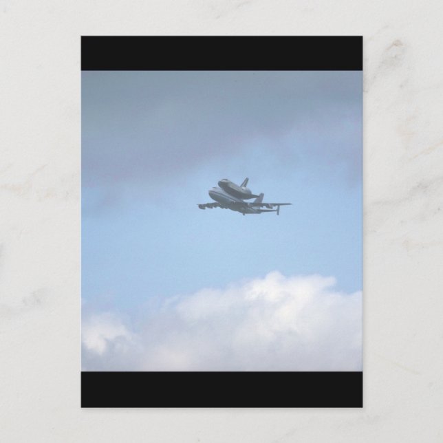 Postal Transporte "Discovery" cerca de Aviones Militares (Anverso)