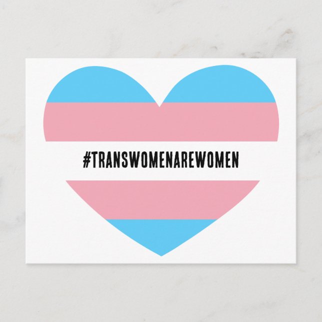 Postal #TRANSWOMENAREWOMEN Heart (Anverso)