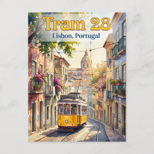 Postal Tranvía 28, Lisboa Portugal