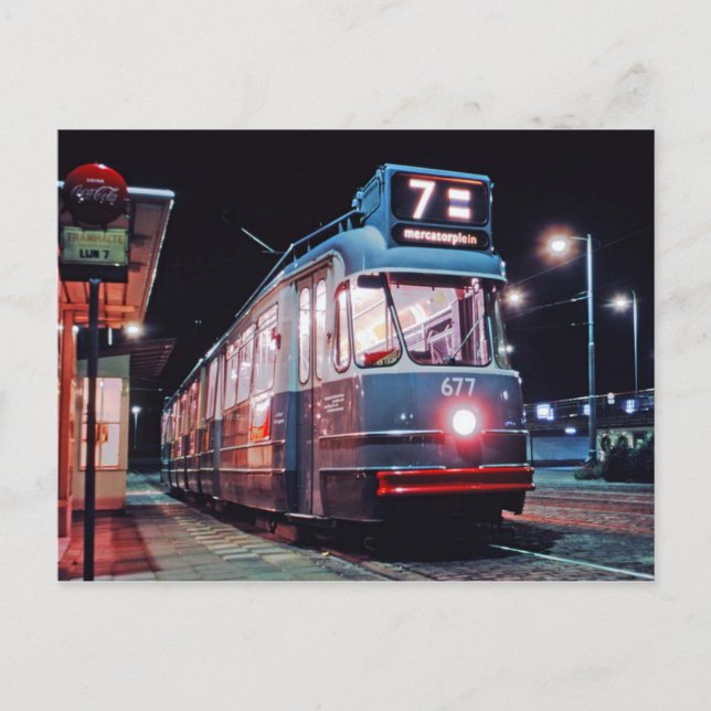 Postal tranvía de amsterdamse (Anverso)