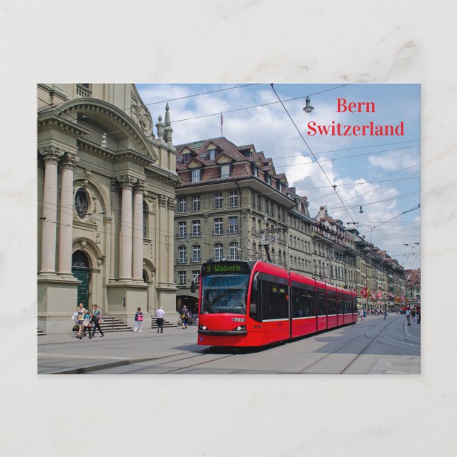Postal Tranvía de Bern (Anverso)