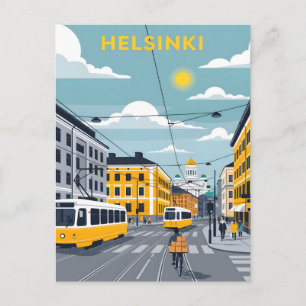 Postal Tranvía de Helsinki – Paisaje Urbano de Finlandia